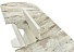 Обеденная группа (Стол Корсика Дерево светлое и 4 стула Бордо), белый. Фото 6