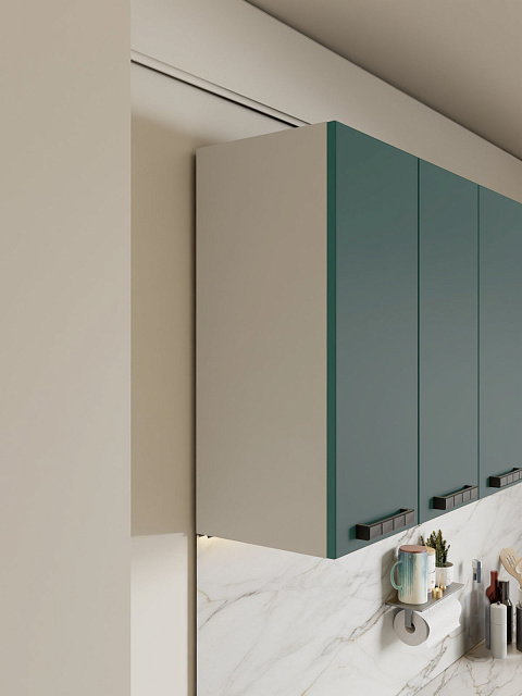 Кухонный гарнитур «Лаванда» 1,8м, изумруд. Фото 5