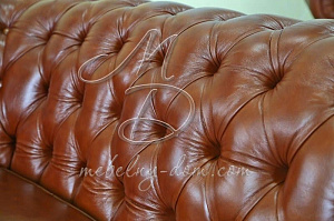 Кожаный диван «Честерфилд» (2м) от магазина Мебельный дом