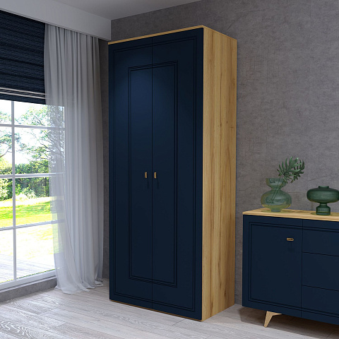 Шкаф Вега Сапфир 2дв, темно-синий. Фото 6