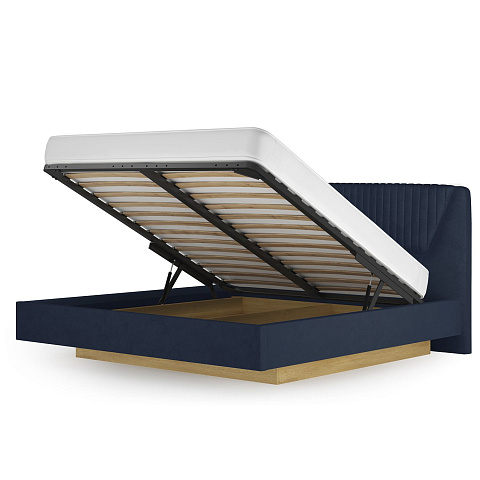 Кровать Вега Сапфир 11м 160x200, темно-синяя. Фото 2