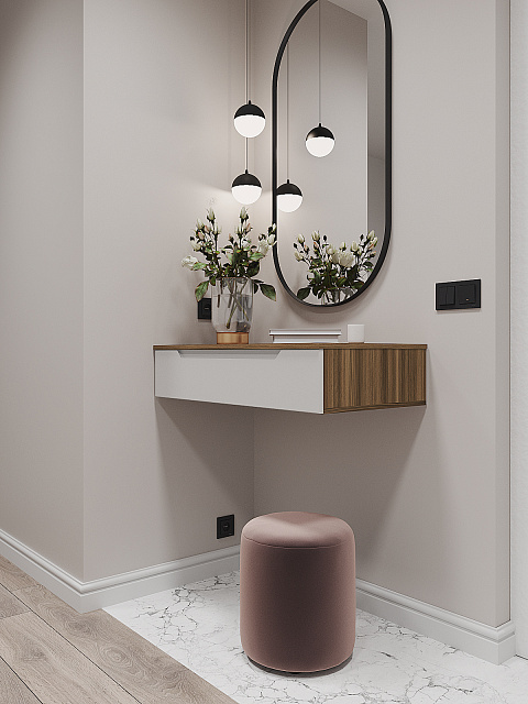 Тумба Роза 900 Тренто, белый скин. Фото 1