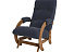 Кресло-глайдер, Модель 68 Орех, Verona Denim Blue. Фото 1
