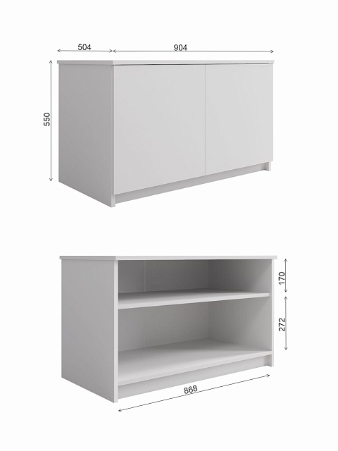 Антресоль Мори МА 900.1, Графит. Фото 5