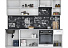 Кухонный гарнитур «Ника» Глосс 2,4м с вытяжкой, Белый глянец. Фото 2