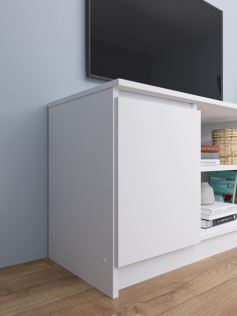 Тумба Мори ТВ МТВ 1200.1, Белый. Фото 5