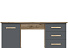 Стол письменный Вега Скандинавия 140, серый. Фото 1