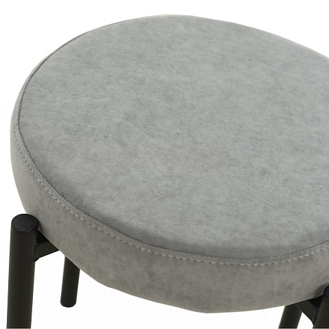 Табурет «Кампо», велюр Вивальди 07, каркас черный. Фото 3