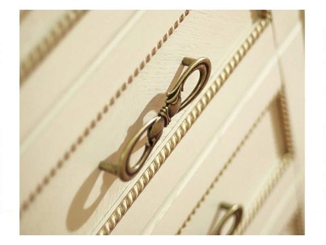 Шкаф с витриной «Алези 8» П350.08-01, слоновая кость. Фото 4