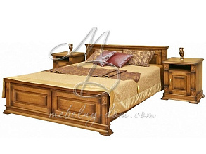 Кровать с подъемным механизмом «Верди Люкс 16» П434.08П, дуб с патиной от магазина Мебельный дом