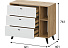 Комод «Милан» 3я, дуб золотой/белый матовый. Фото 3