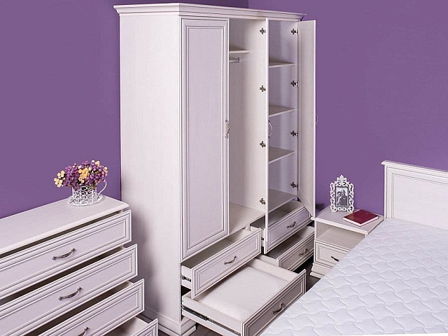 Шкаф для одежды «Тиффани» 3D4S, вудлайн. Фото 3
