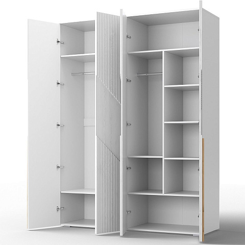 Спальня «Оливия» КМК 0971, белый/ясень белый текстурный. Фото 6