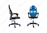 Компьютерное кресло Knight черное / голубое. Фото 1