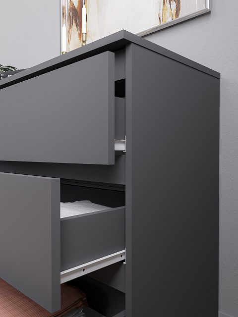 Комод Мори МК 800.1, Графит. Фото 4