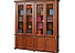 Книжный шкаф для библиотеки «Валенсия 4» П444.24, каштан. Фото 1