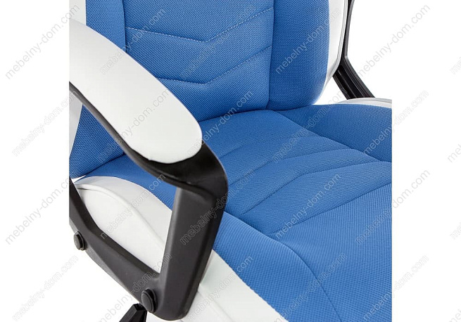 Компьютерное кресло Gamer белое / синее. Фото 7