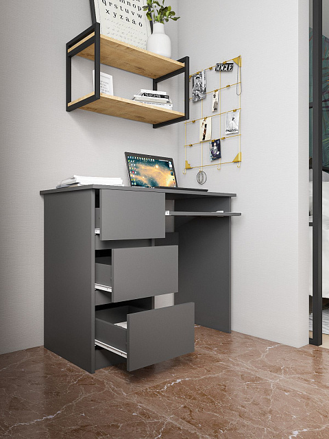 Стол Мори МС-6 левый, Графит. Фото 3