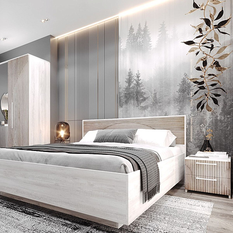 Тумба «Монтале» 2Я КМК 0966.19, бетон пайн светлый/астана. Фото 4