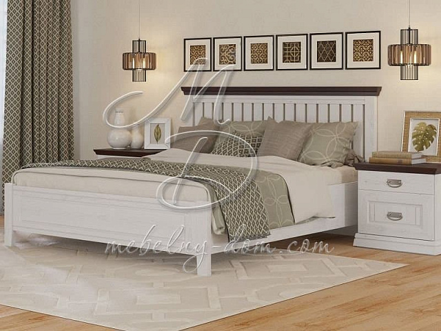 Кровать из массива сосны Оливия Райтон natura. Фото 1