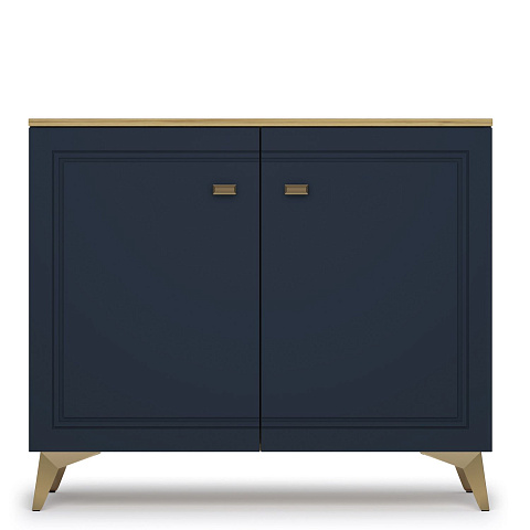 Комод Вега Сапфир 1000 с дверцами, темно-синий. Фото 2