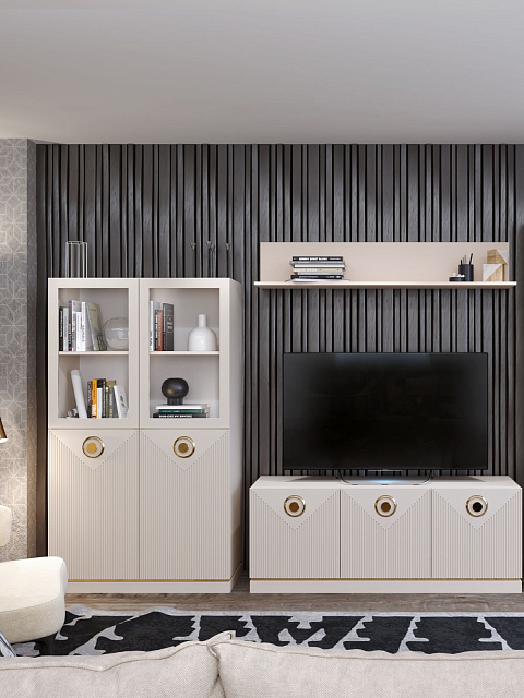 Тумба Капри ТВ, бежевый. Фото 4