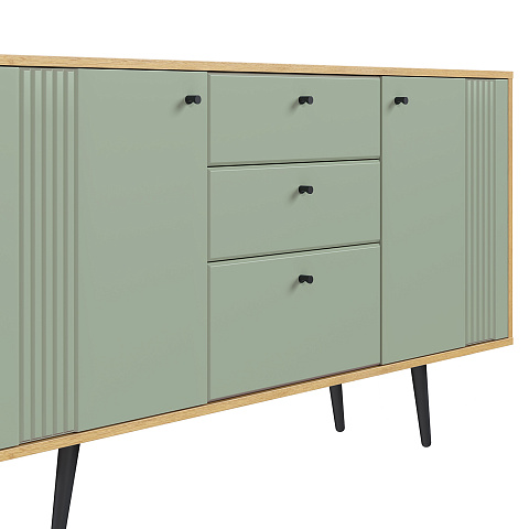 Комод Вега Саксония 150, серо-зеленый. Фото 4