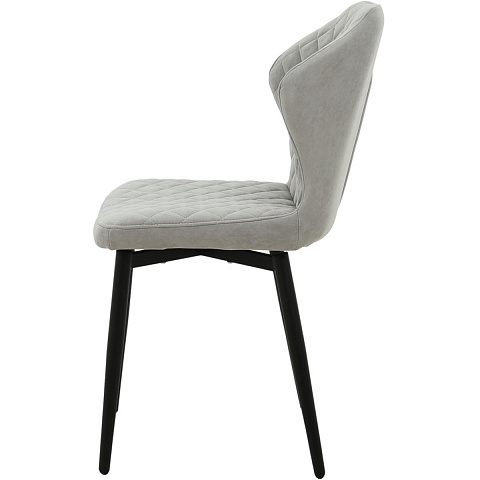 Стул «Вилла», велюр Бренди силвер, каркас черный. Фото 2