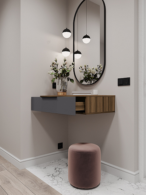 Тумба Роза 900 Ройс, графит скин. Фото 3