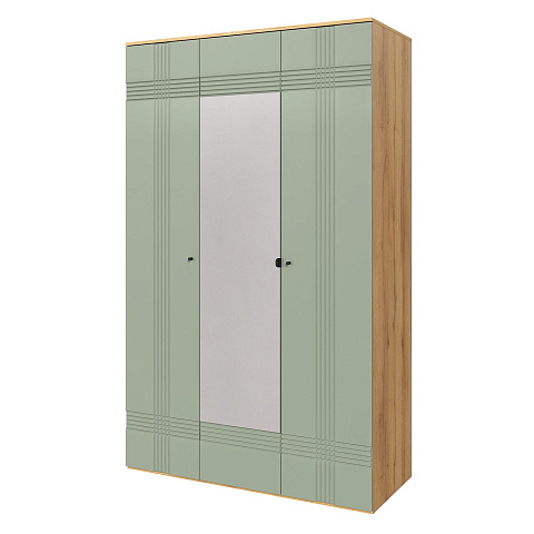 Шкаф Вега Саксония 135, серо-зеленый. Фото 1