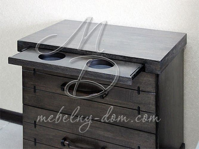 Тумба прикроватная Borneo, темно серый. Фото 5