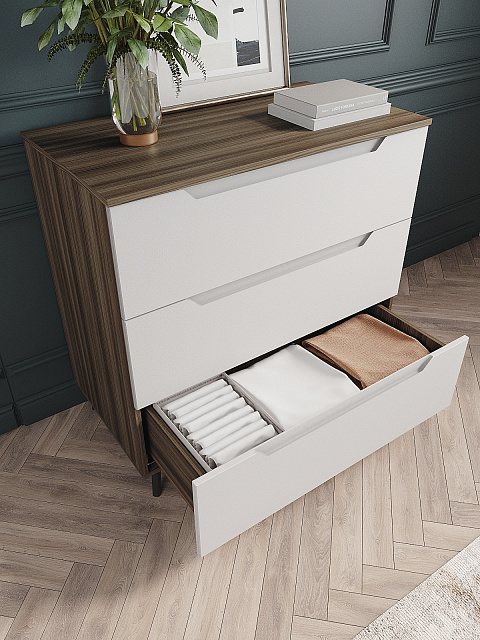 Комод Роза 900 Тренто, белый скин. Фото 4