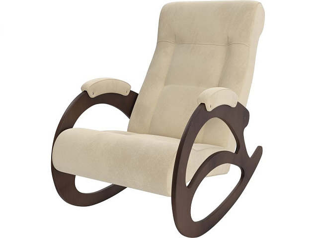Кресло-качалка, Модель 4 орех б/л, Verona Vanilla. Фото 1