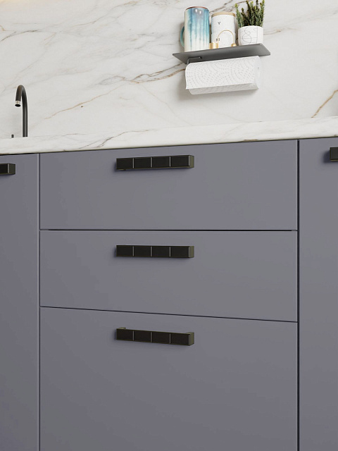 Кухонный гарнитур «Лаванда» 1,8м, сталь. Фото 3