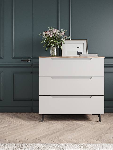 Комод Роза 900 Тренто, белый скин. Фото 2