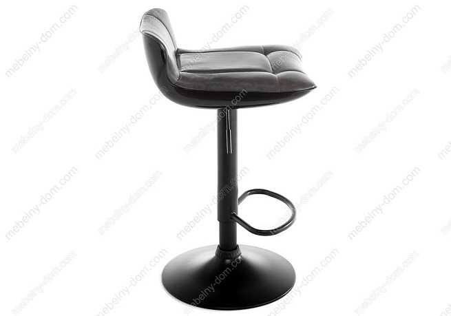 Барный стул Domus черный / коричневый. Фото 4