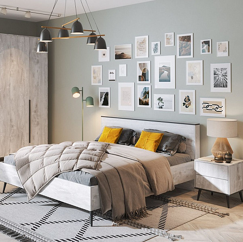 Спальня «Саванна» КМК 0973, бетон пайн светлый. Фото 1