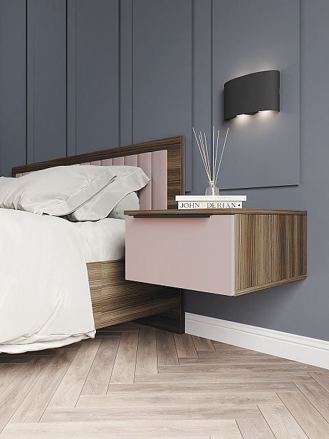 Тумба Роза 450 Ройс, пудра скин. Фото 1