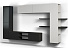Шкаф навесной «Альда 2Д» КМК 0782.2, черный/черный глянец. Фото 2