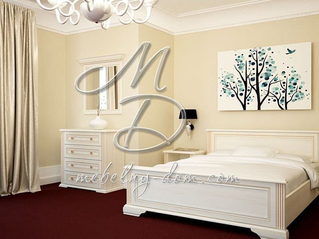 Кровать «Вайт» LOZ160x200, сосна золотая. Фото 3