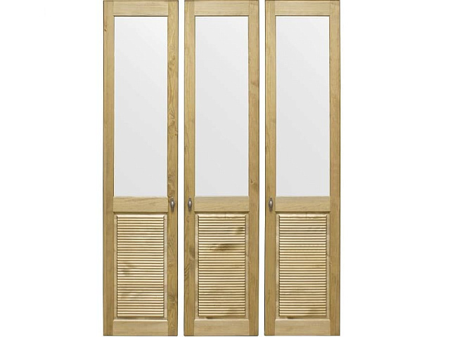 Комплект дверей к стеллажу Рауна 30, бейц/масло. Фото 1