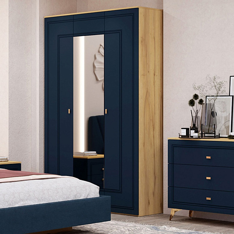 Комод Вега Сапфир 1000, темно-синий. Фото 4