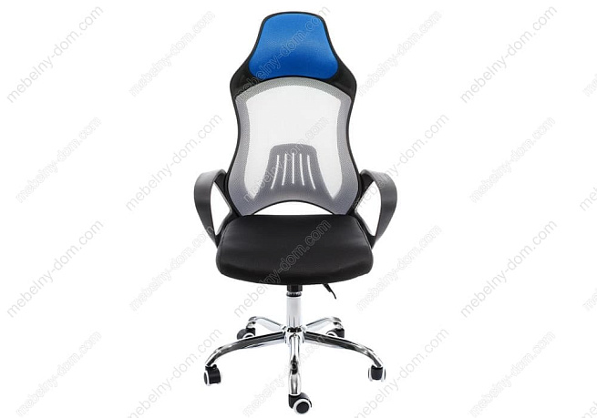 Компьютерное кресло Atlant белое / черное / голубое. Фото 1