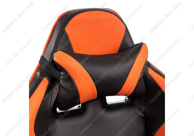 Компьютерное кресло Racer черное / оранжевое. Фото 6