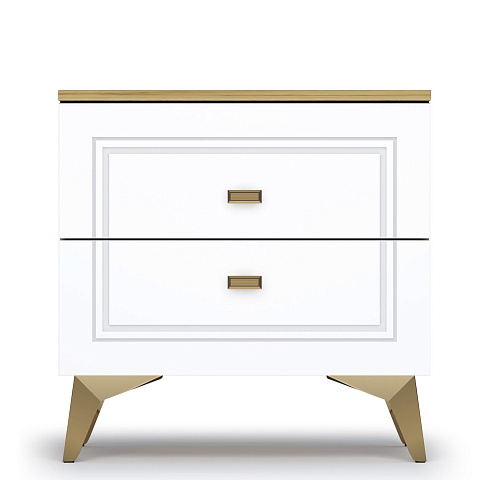 Тумба Вега Сапфир, белый глянец. Фото 2