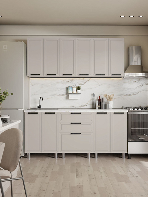 Кухонный гарнитур «Лилия» 1,8м, кашемир. Фото 1