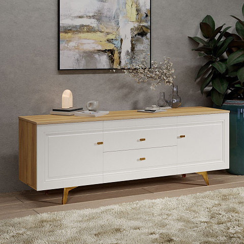 Тумба Вега Сапфир ТВ 1700, белый глянец. Фото 3