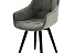 Стул «Торрес», велюр Бренди грей, каркас вращения черный. Фото 2