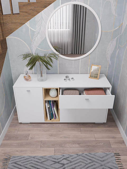 Комод Ланс К101, Белый. Фото 5