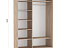 Шкаф-купе «Тетрис» 140/220 ДД, Дуб сонома. Фото 2